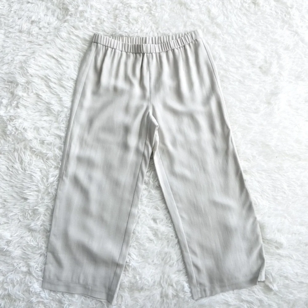 🤍New! Eileen Fisher Bone Straight Cropped Pants - Picture 3 of 7